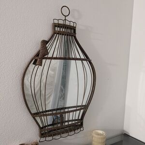 Rare Pottery Barn Birdcage Mirror